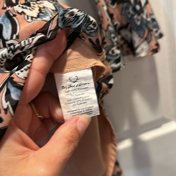 For Love & Lemons Gracie Floral V-Neck Chiffon Mini Dress S - Picture 9 of 11